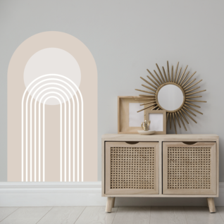 Muursticker minimalistische boho boog Muursticker minimalistische boho boog