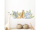 Muursticker jungle / safari dieren kinderkamer