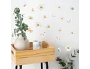 Muursticker madeliefjes en vlinders - daisy bloemen