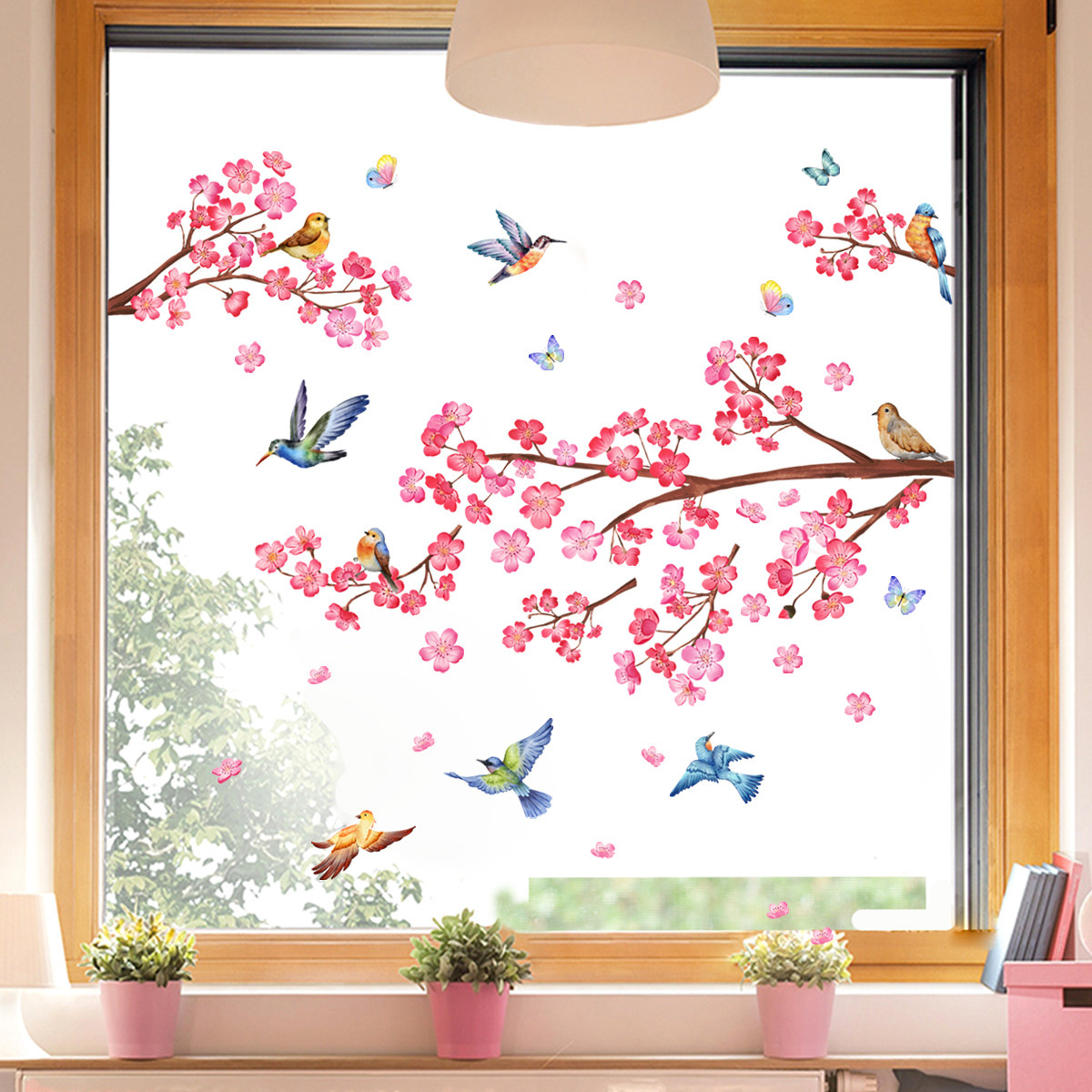 48 Stuks Raamstickers – Vogelbescherming & Zonnevanger – Regenboog, Vlinder & Vogel – Zelfklevend – Anti-botsing – Voor Ramen, Spiegels & Glas
