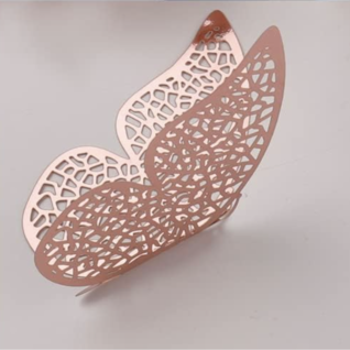 12 stuks rosé gouden 3d vlinders muursticker (1)