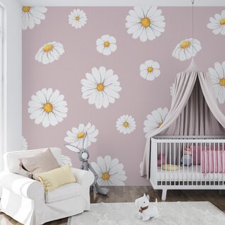 Daisy bloemen behang Daisy bloemen behang