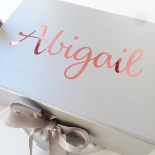 Muursticker naam rosé goud  27cm Muursticker naam rosé goud  27cm