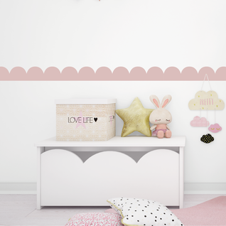 Muursticker Schelp / Scallop Strook - Lambrisering Muursticker Schelp / Scallop Strook - Lambrisering