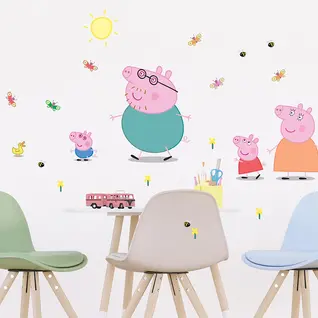 AG Design Peppa Pig Muurstickers Peppa Pig Muurstickers