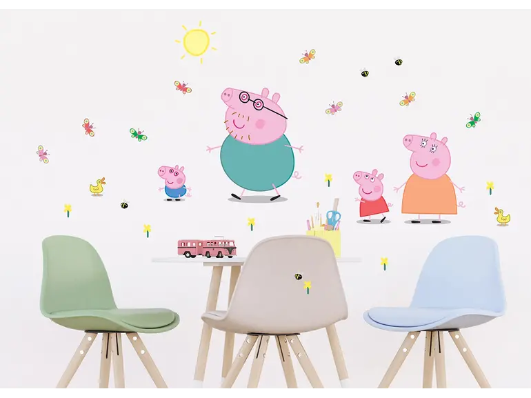 AG Design Peppa Pig Muurstickers