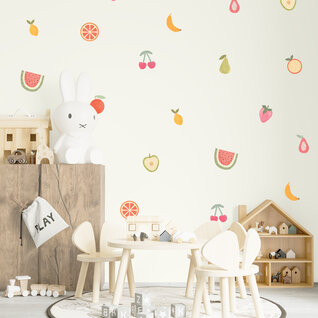 Muurstickers Fruit Waterverf Stijl – Set van 11 Verwijderbare Stickers Muurstickers Fruit Waterverf Stijl – Set van 11 Verwijderbare Stickers
