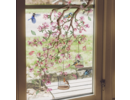 Stickerkamer Statische Raamsticker  dubbelzijdig geprint met Bloemen, Vogels en Vlinders – Dubbelzijdige Decoratie voor Ramen & Glas