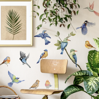 Stickerkamer Zelfklevende Muurstickers Takken en Vogels – Natuur Wanddecoratie voor Woonkamer, Slaapkamer & Interieur Zelfklevende Muurstickers Takken en Vogels – Natuur Wanddecoratie voor Woonkamer, Slaapkamer & Interieur