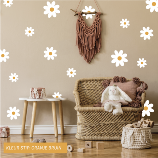 Muurstickers daisy flowers - madeliefjes bloemen kinderkamer Muurstickers daisy flowers - madeliefjes bloemen kinderkamer