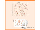 Stickerkamer Muursticker Boho Bloemen zacht roze - waterverf