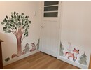 Muursticker boom met bosdieren kinderkamer
