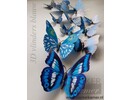 Muursticker kleurrijke 3D vlinders XXL - 9 Sets  - 108 vlinders
