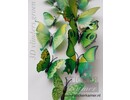 Muursticker kleurrijke 3D vlinders XXL - 9 Sets  - 108 vlinders