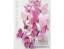 Muursticker kleurrijke 3D vlinders XXL - 9 Sets  - 108 vlinders