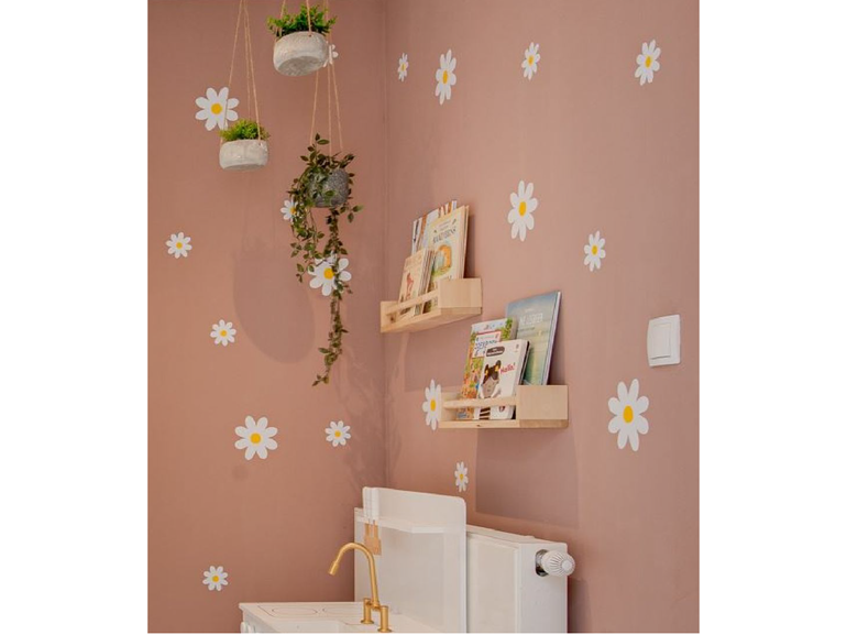 Muurstickers daisy flowers - bloemen kinderkamer
