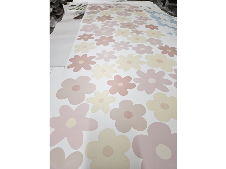 Daisy bloemen - madeliefjes muurstickers 65 stuks