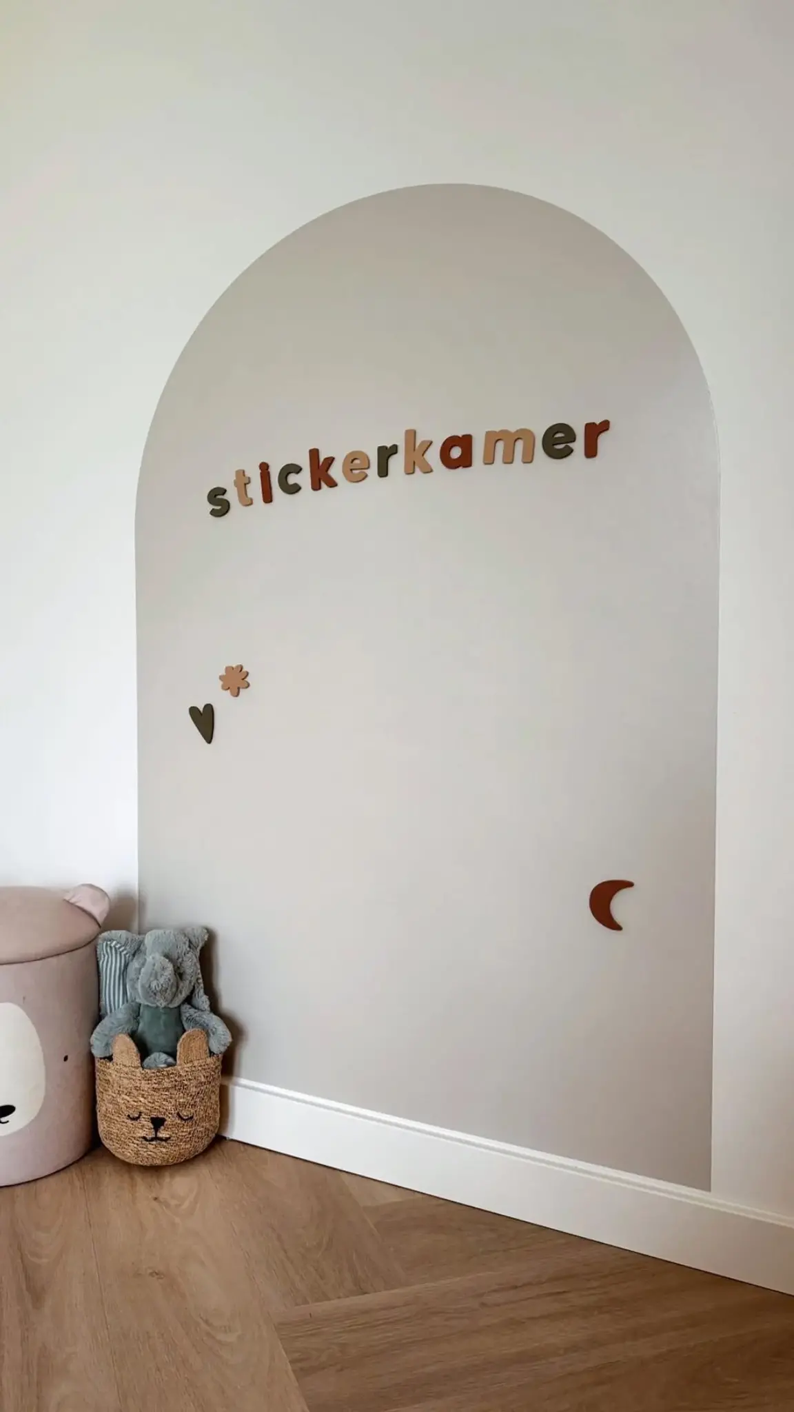 Magneetsticker 95cm x 70cm - Muursticker magneet met krijtbord functie - Oatmeal Beige