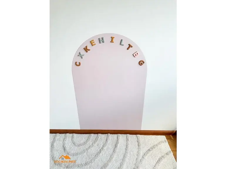Magneetsticker Powder Pink 110cm x 75cm - Montessori - Kado - Kinderkamer