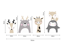 Muursticker kinderkamer dieren en stippen nordic design  babykamer wand decoratiestickers