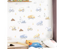 Tractor voertuigen zachte kleuren kinderkamer muurstickers Tractor voertuigen zachte kleuren kinderkamer muurstickers