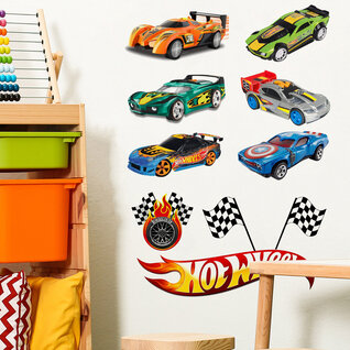 Muurstickers stoere race auto's - zelfklevend - verwijderbaar Muurstickers stoere race auto's - zelfklevend - verwijderbaar