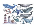 Muurstickers Walvissen & Orka’s – Aquarel Zee Dieren, Zelfklevend & Verwijderbaar Muurstickers Walvissen & Orka’s – Aquarel Zee Dieren, Zelfklevend & Verwijderbaar