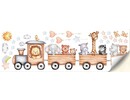 Muurstickers – Trein met Dieren - Zelfklevend & verwijderbaar Muurstickers – Trein met Dieren - Zelfklevend & verwijderbaar