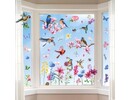 Statische Raamsticker Vogels & Bloemen – Dubbelzijdig Zichtbaar & Herbruikbaar Statische Raamsticker Vogels & Bloemen – Dubbelzijdig Zichtbaar & Herbruikbaar