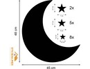 Muursticker Maan & Sterren – Zelfklevend & Verwijderbaar Muursticker Maan & Sterren – Zelfklevend & Verwijderbaar