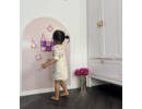 Magneetsticker Powder Pink 110cm x 75cm - Montessori - Kado - Kinderkamer