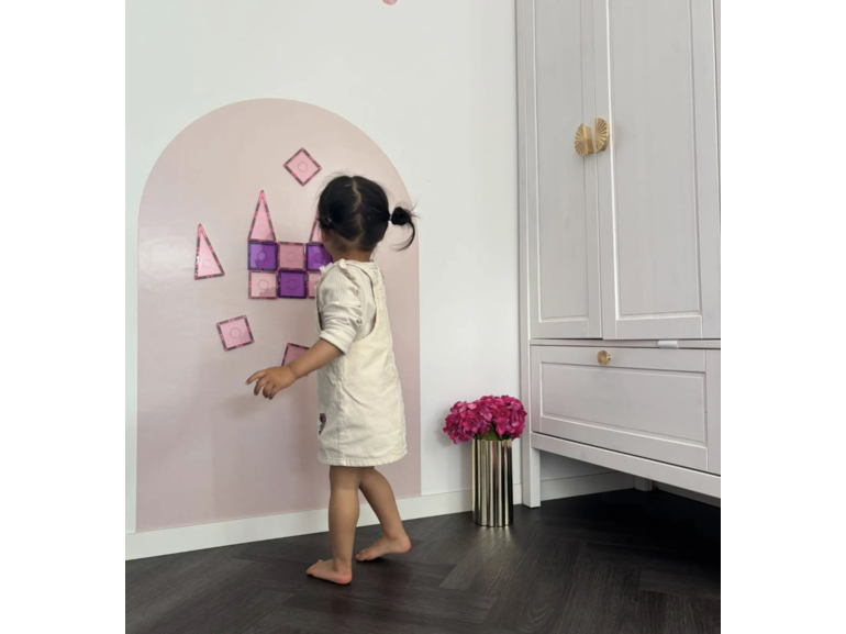 Magneetsticker Powder Pink 110cm x 75cm - Montessori - Kado - Kinderkamer