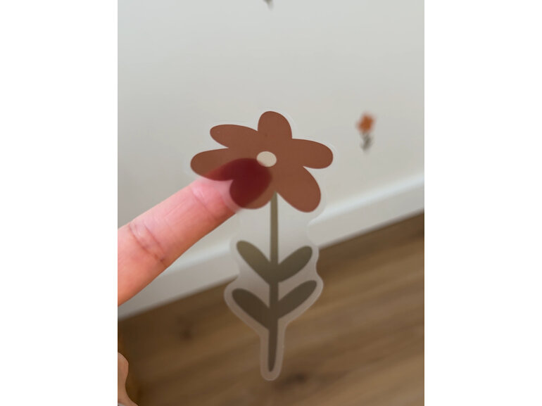 Muursticker bloemetjes 36 stuks