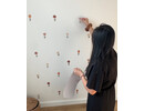 Muursticker bloemetjes 36 stuks