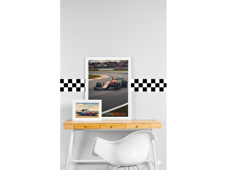 Muursticker race strook kinderkamer jongens - auto's - zelfklevend en verwijderbaar Muursticker race strook kinderkamer jongens - auto's - zelfklevend en verwijderbaar