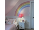 Muursticker aquarel regenboog XXL kinderkamer