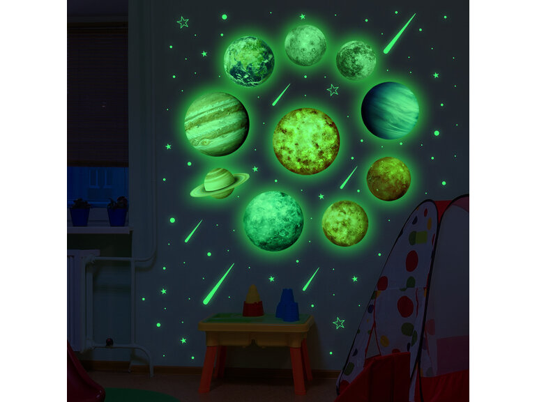 Muursticker glow in the dark zonnestelsel xl - muurstickers planeten babykamer-kinderkamer Muursticker glow in the dark zonnestelsel xl - muurstickers planeten babykamer-kinderkamer