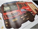 Brandweerwagen Muursticker voor Jongenskamer – Stoere Brandweer Auto Wandsticker voor Kinderkamer, Verwijderbaar & Herbruikbaar – Kinderkamer Decoratie Brandweer Thema