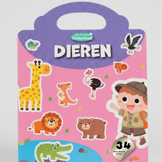 Herbruikbaar Stickerboek Kinderen: 4 Thema's
