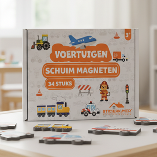Voertuig magneten Set (34 Stuks)
