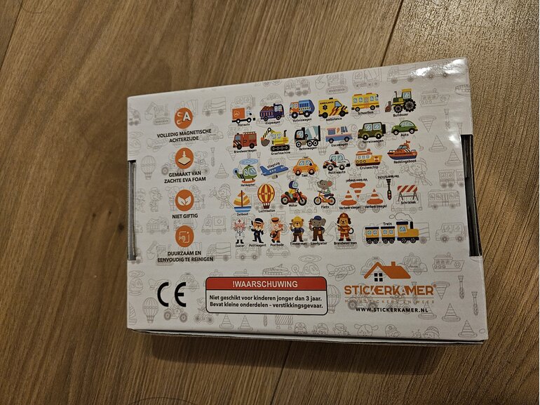 Stickerkamer Voertuig magneten (34 Stuks) | educatief speelgoed voor kinderen | perfect voor magneetsticker en koelkast