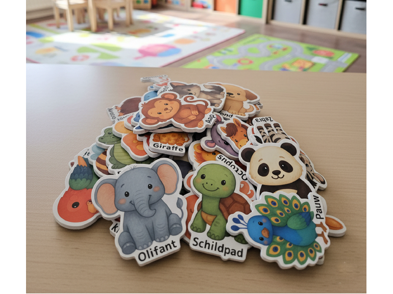 Stickerkamer Dieren magneten (33 Stuks) | educatief speelgoed voor kinderen | perfect voor magneetsticker en koelkast