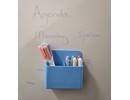 Stickerkamer Magnetische pennenhouder blauw voor magneetstickers, magneetborden en whiteboard 12cm x 12cm