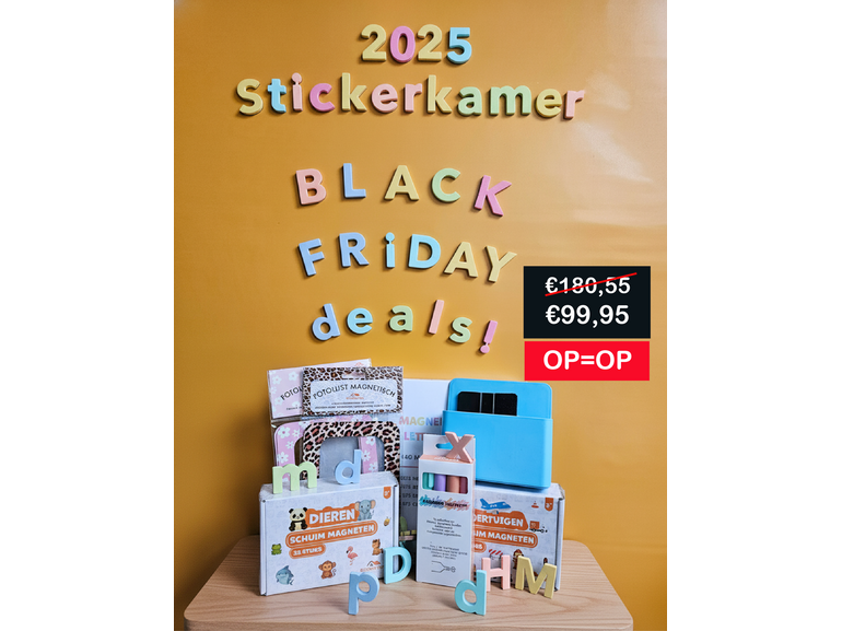 BLACK FRIDAY DEAL MAGNEETSTICKER XXL BUNDEL Stickerkamer BLACK FRIDAY DEAL MAGNEETSTICKER XXL BUNDEL