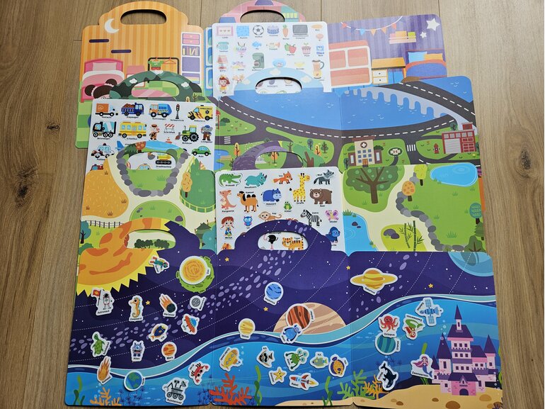 Herbruikbaar Stickerboek Kinderen: Wasbaar en in 4 Thema’s | Educatief Speelgoed Stickerkamer Herbruikbaar Stickerboek Kinderen: Wasbaar en in 4 Thema’s | Educatief Speelgoed