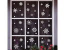 Statische Raamsticker sneeuwvlokken wit kerst - 40 stuks