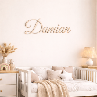 Houten naam voor baby en kinderkamer
