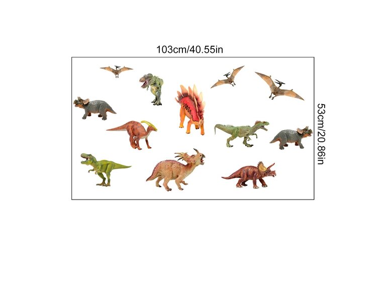 Zelfklevende Muurstickers Dinosaurussen – 4 Vellen – Herbruikbaar & Eenvoudig Verplaatsbaar – Stoere Dino Wanddecoratie Zelfklevende Muurstickers Dinosaurussen – 4 Vellen – Herbruikbaar & Eenvoudig Verplaatsbaar – Stoere Dino Wanddecoratie