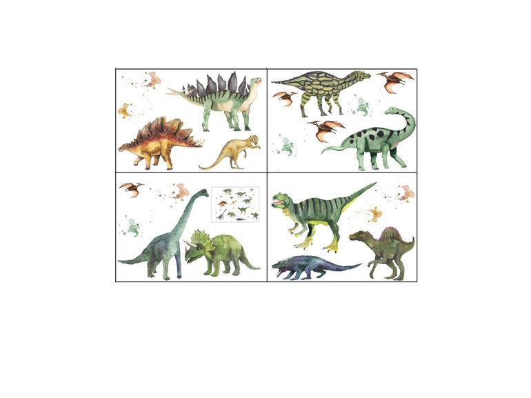 Zelfklevende Muurstickers Dinosaurussen – 4 Vellen – Herbruikbaar & Eenvoudig Verplaatsbaar – Stoere Dino Wanddecoratie Zelfklevende Muurstickers Dinosaurussen – 4 Vellen – Herbruikbaar & Eenvoudig Verplaatsbaar – Stoere Dino Wanddecoratie