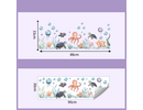 Muursticker voor kinderen met oceaandieren – octopus, schildpad, kwallen en koraal voor babykamer & kinderkamer